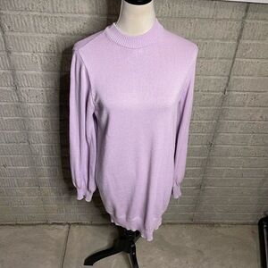 Daisy Street Purple Long Sleeve Crew Neck Pullover Sweater Dress Size‎ XS